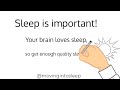 Why Sleep is Important — Brain Cleansing