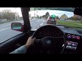 E30 V8 straight pipe loud pov