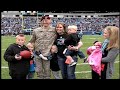 Soldier Surprises Family on field at Panthers Game
