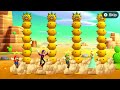 Mario Party The Top 100 - Bad Day of Mario Peach and Yoshi vs Their Friends
