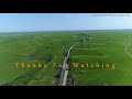 BNSF 4k Drone video S. of Matfield Green, KS in the Flint Hills