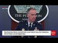 Pentagon Holds Press Briefing After US Military Bases Across Europe Enter Heightened State Of Alert