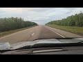 Ford Ranger highway driving through a thunder shower