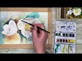 Real Time Watercolour Flower Painting Tutorial