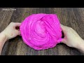 PINK STRAWBERRY vs WATERMELON I Mixing random into Glossy Slime I  Satisfying Slime #623