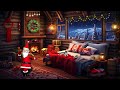 Beautiful Christmas Ambience 🎅🎄 Relaxing Christmas Music Fireplace 🔥 Christmas Fireplace Background