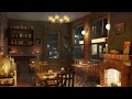 Rainy Day Jazz Cafe Ambience with Fireplace | 3 Hours of Relaxing Jazz Music