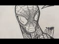 SPEED DRAWING SPIDER-MAN (And something REALLY CREEPY)