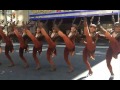 The Rockettes perform 'Sleigh Ride' outside  Radio City Music Hall