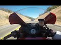 2015 Yamaha R1 old creek road from hwy 1 (lots of gravel)