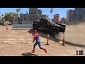 GTA 5 Rainbow Spiderman Jumping off Highest Buildings (Ragdolls/Euphoria Physics) #35