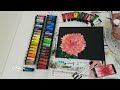 Dahlia Pinnata Acrylic Painting | How to Paint Dahlia Flower | Step by Step Flower Tutorial