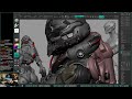 3D Character Sculpting - Marco Plouffe's Twitch Stream of 2024-07-30 - Back Props