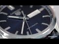 The perfect business traveler watch with DUAL time zone - Tag Heuer Carrera Automatic Blue Sunray