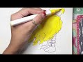 ASMR drawing big bird from sesame street 🐥