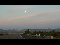 Morning Moon driving Through Golden Valley, Arizona