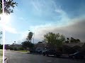 Smoke from Carpenter Canyon fire, 9 July 2013
