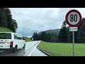 Car Drive 4K - Bregenzerwald after Rain (Alberschwende-Hittisau-Krumbach-Langenegg-Lingenau)CarSound