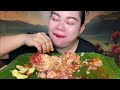 SAMBAL CUMI JENGKOL TUA TUMIS TERONG PEDAS SAMBAL TERASI REBUSAN BAYAM MUKBANG