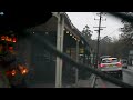 Driving through the Australian mountain village of Dandenong in the rain 【4K】