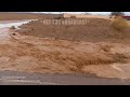 FLASH FLOODING on I-15 Causes MAJOR Traffic Jam - Vehicles Stranded in Floodwaters (Primm, NV)