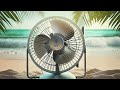 Fan & Ocean Waves Sounds | Calming Nature White Noise for Immediate Relaxation, Focus