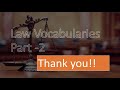 Law Vocabulary in English- Part two ( Bangla Tutorial) | Learn Law Vocabulary | English Lab 365