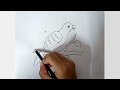 How to draw a bird with Nine  dot | bird drawing | drawing a bird from 9 dots| bird draw @SajusArt