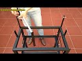 Rotating grill, with excellent step-by-step charcoal lifting system