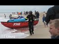 Vele hulpdiensten met spoed in actie op de noordzee en op het strand tijdens SAR Katwijk 2023
