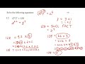 Exam Exponential Equations Grade 9