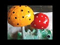 DIY TUTORIAL- HOW TO MAKE MUSHROOM USING PLASTIC BOTTLE