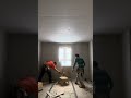 🇬🇧Part 2 In U.K. how we do ceiling and walls drywall plaster boards #pleasesubscribe
