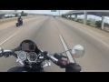 Triumph Rocket fun with Harley Nightster