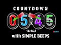 circle flip clock 20 minute countdown  with simple beeps timer alarm🔔