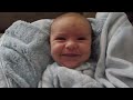 Baby Oliver wakes up with every emotion