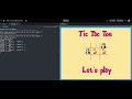 Tic Tac Toe Game(New Version Using Replit)