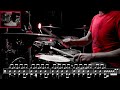 AC/DC - Back in Black - Drum Cover (with scrolling Drum sheet)