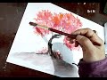 Watercolour | How to Paint a Cherry Blossom Tree | Beginner-friendly Tutorial