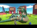 Shin Godzilla Of Evolution VS Blue Team - Animal Revolt Battle Simulator