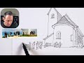 Urban Sketching Tutorial - Loose Ink & Watercolor Austrian Church