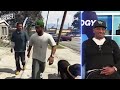 Franklin and Lamar's Voice Actors REACT to Crazy Stunts and Funny Moments in GTA V