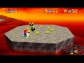 Super Mario 64 Walkthrough - Course 7 - Lethal Lava Land