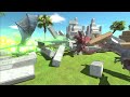 Dinosaurs vs Fire Dragon Team | Indominus Rex or Lava Dragon - Animal  Revolt Battle Simulator