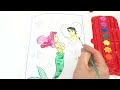 The Little Mermaid Movie Activity Coloring Book with Ariel and Eric Dolls