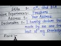 Fresher Best Resume in english || Biodata Format|| Job Resume format