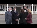 Raw video: VP Kamala Harris is greeted by governor, senator, congressman