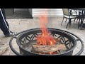 How to Start a Fire Pit Fire with Wood - No Lighter Fluid Needed