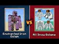 All Iron Golems vs All Snow Golems - Mutant Iron Golems vs Mutant Snow Golem