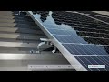 Solar Racking System - Short Rack LS100 - A Glue, Screw, and Rivet Solution for Trapezoidal Roofs